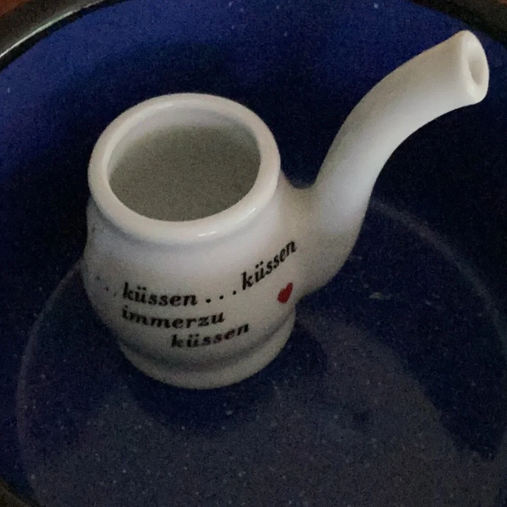 German Schnapps Pipe 💋LIEBE IST Porcelain EVC - Picture 4 of 16